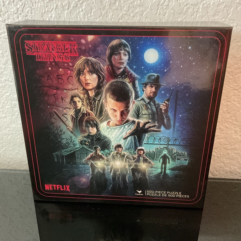 Stranger Things Netflix Cardinal Games 500 Piece Jigsaw Puzzle New Sealed